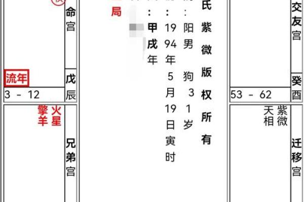 紫薇斗数文昌入命宫
