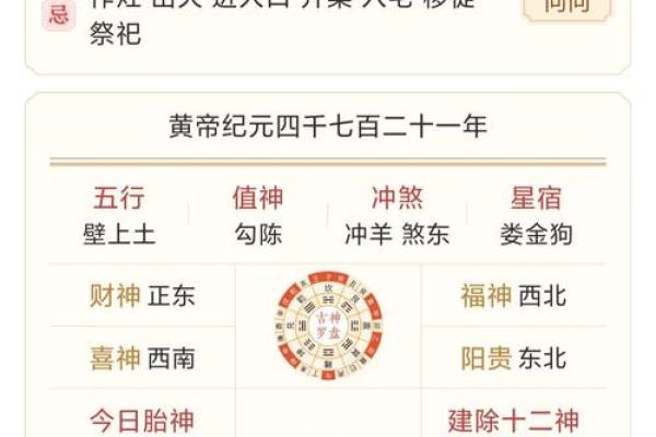 黄历对照十二宫吉凶