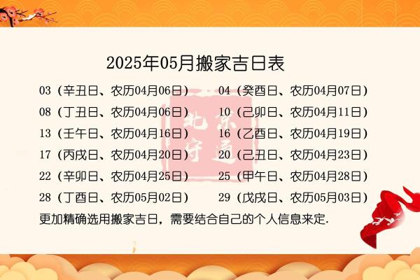 搬房吉日