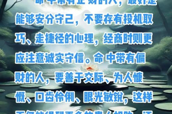 八字中财运与命运相同