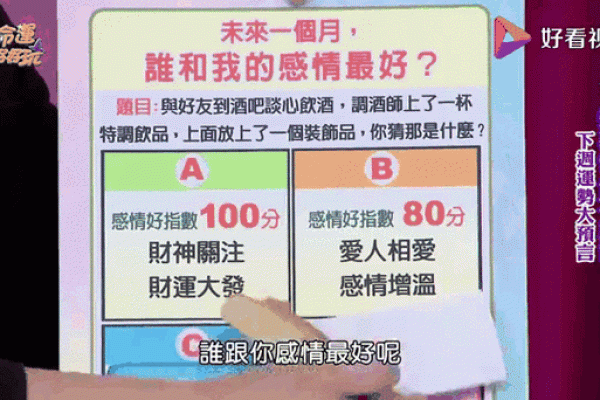 感情测试：你们未来三个月感情发展如何？