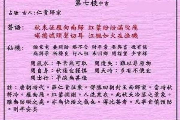 乌龟灵签