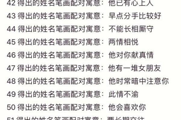 姓名笔画测试两人关系,你的姓+他的姓=结局测试
