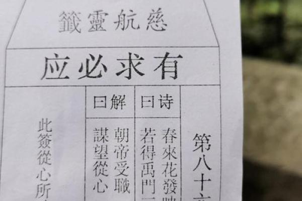 观音灵签观音灵签四八签