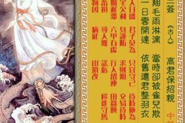 观音灵签中三签