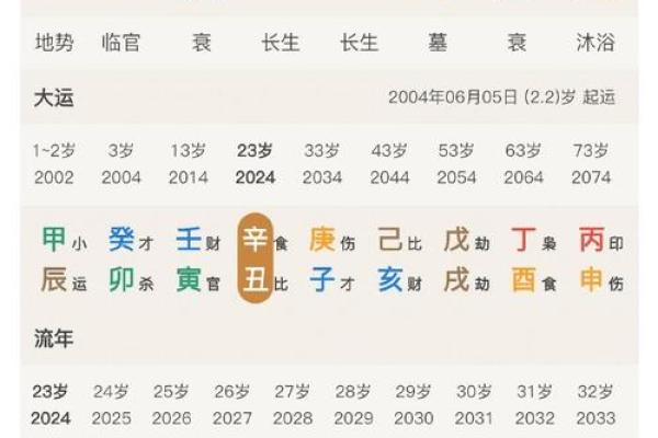 十年运势算命